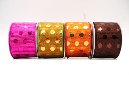 Decorative Metallic Polka Dot Wired Ribbon_KF9116.KF9117.KF9119 (1)